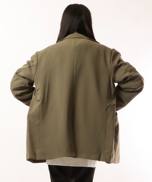 FUNALIVE(ファンアライブ)の「ポリストレッチ ナローテーラードジャケット(テーラードジャケット・メンズ・ブラック/グレイッシュベージュ/カーキ/サックスブルー/チェック・M/L/XL)」の19枚目の写真