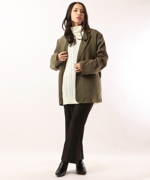 FUNALIVE(ファンアライブ)の「ポリストレッチ ナローテーラードジャケット(テーラードジャケット・メンズ・ブラック/グレイッシュベージュ/カーキ/サックスブルー/チェック・M/L/XL)」の17枚目の写真