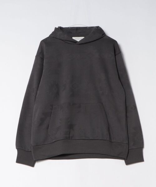 STYLEBLOCK(スタイルブロック)の「リンクスジャガード裏起毛プルパーカー(パーカー・メンズ・チャコール/ネイビー/ブラック/グレー系その他/グレー/ブラック系その他/グレー系その他2/ブラウン・L/M)」の6枚目の写真