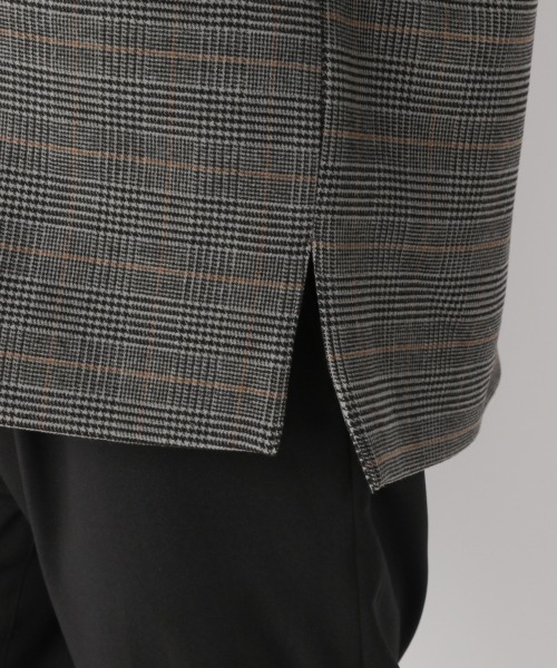 LOWRYS FARM（ローリーズファーム）の「ウールライクチェックノーカラージャケット　950322（ノーカラージャケット・メンズ・ブラウン/グレー/ベージュ・MEDIUM/LARGE）」の13枚目の写真