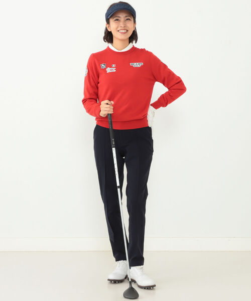 BEAMS GOLF(ビームスゴルフ)の「BEAMS GOLF PURPLE LABEL / 裏起毛 ロングパンツ(その他パンツ・レディース・ネイビー/グリーン・SMALL/MEDIUM/LARGE)」の6枚目の写真