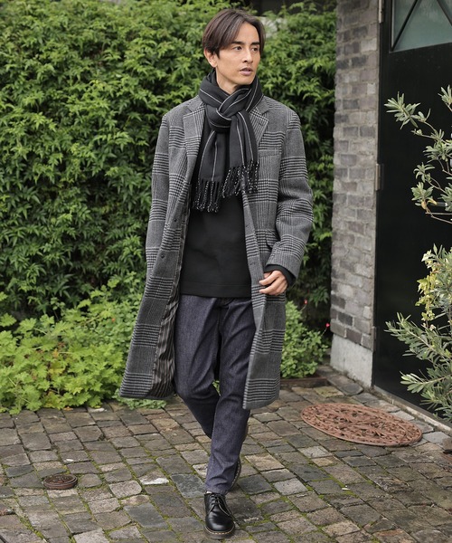 UNION STATION(ユニオンステーション)の「中空糸メルトンチェスターコート(チェスターコート・メンズ・ライトグレー/ブラック/ブラック系その他/ブラウン系その他/キャメル・L/LL/M/S)」の21枚目の写真