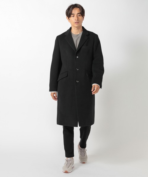 UNION STATION(ユニオンステーション)の「中空糸メルトンチェスターコート(チェスターコート・メンズ・ライトグレー/ブラック/ブラック系その他/ブラウン系その他/キャメル・L/LL/M/S)」の12枚目の写真