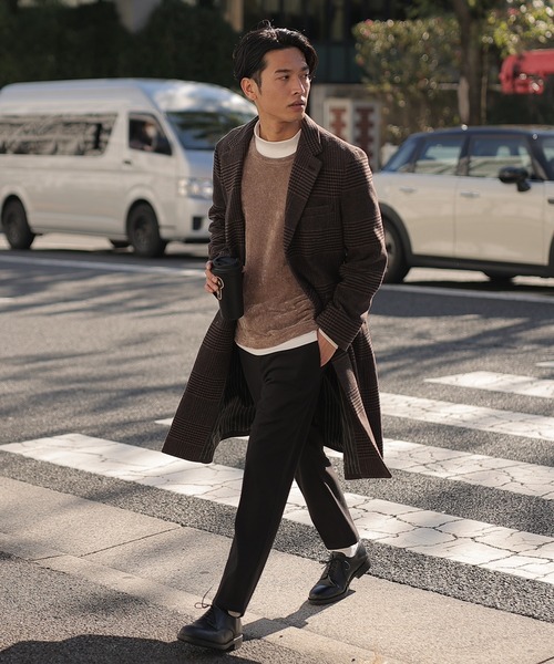 UNION STATION(ユニオンステーション)の「中空糸メルトンチェスターコート(チェスターコート・メンズ・ライトグレー/ブラック/ブラック系その他/ブラウン系その他/キャメル・L/LL/M/S)」の8枚目の写真