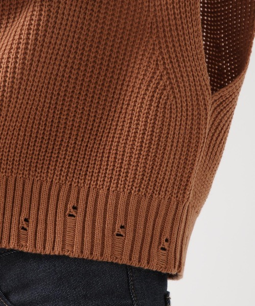 ALAND（エーランド）の「3.3Field Trip／PUNCHINGニットベスト 2239289（ベスト・レディース・ブラック/ブラウン・FREE）」の16枚目の写真