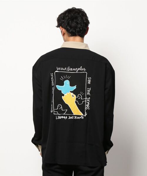 Mark Gonzales（マーク・ゴンザレス）の「＜Mark Gonzales/マークゴンザレス ＞ワーククレリックシャツ（シャツ/ブラウス・メンズ・ブルー/ブラック/ベージュ・L/M/XL）」の7枚目の写真