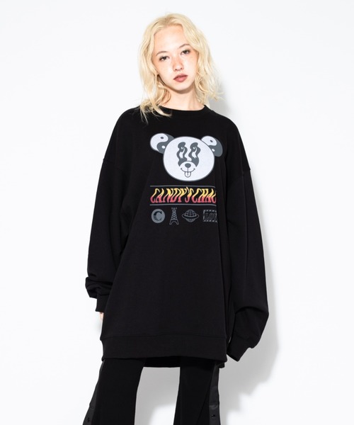 Candy Stripper（キャンディストリッパー）の「CANDY'S CHAOS SWEAT ワンピース（ワンピース・レディース・アイボリー/パープル/ブラック・2）」の9枚目の写真