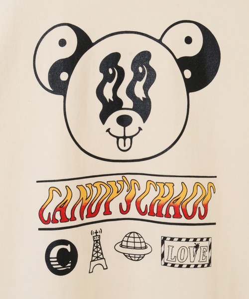 Candy Stripper（キャンディストリッパー）の「CANDY'S CHAOS SWEAT ワンピース（ワンピース・レディース・アイボリー/パープル/ブラック・2）」の4枚目の写真