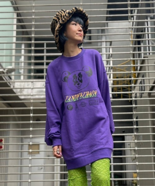 Candy Stripper（キャンディストリッパー）の「CANDY'S CHAOS SWEAT ワンピース（ワンピース・レディース・アイボリー/パープル/ブラック・2）」の12枚目の写真
