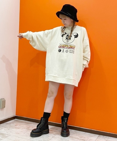 Candy Stripper（キャンディストリッパー）の「CANDY'S CHAOS SWEAT ワンピース（ワンピース・レディース・アイボリー/パープル/ブラック・2）」の16枚目の写真