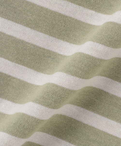 petit main（プティマイン）の「【GOODPRICE】バスクボーダーロンT（Tシャツ/カットソー・キッズ・アイボリー/エンジ/モスグリーン/モカ・100cm/80ｃｍ/90cm/110cm/120cm/130cm）」の13枚目の写真