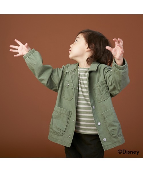 petit main（プティマイン）の「【GOODPRICE】バスクボーダーロンT（Tシャツ/カットソー・キッズ・アイボリー/エンジ/モスグリーン/モカ・100cm/80ｃｍ/90cm/110cm/120cm/130cm）」の17枚目の写真