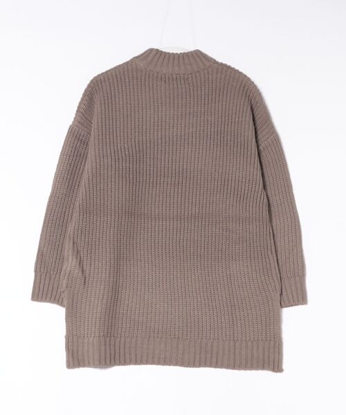 VIBGYOR(ヴィブジョー)の「【豊富なカラー展開】畦編みモック/Nオーバーサイズニット(BL)(その他トップス・レディース・アイボリー/ブラック/ダークブラウン/パープル/グレイッシュベージュ・FREE)」の17枚目の写真