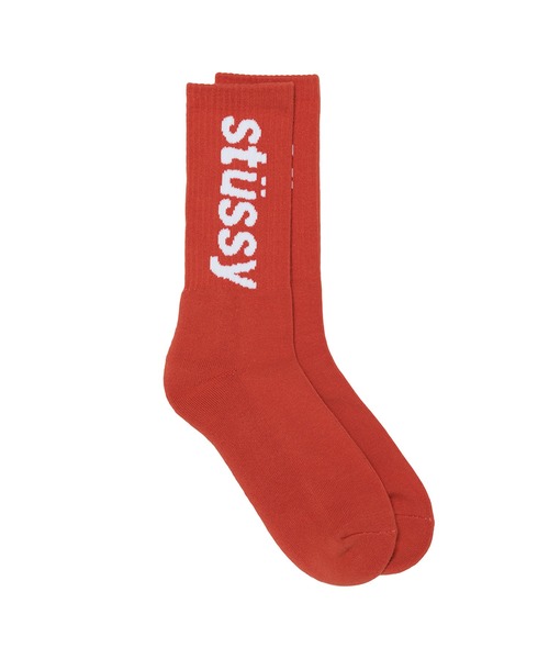 STUSSY(ステューシー)の「Helvetica Jacquard Crew Socks(ソックス/靴下・メンズ・ホワイト/ブラック/ブラウン/オレンジ/ブルー・FREE)」の10枚目の写真