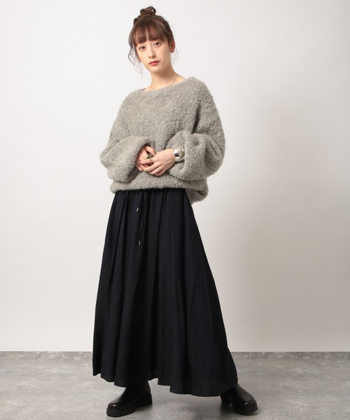 BABYLONE（バビロン）の「BABYLONE / シルクウールフレアスカート  