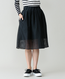 ELFORBR | オーガンジーチェックギャザースカート(スカート)