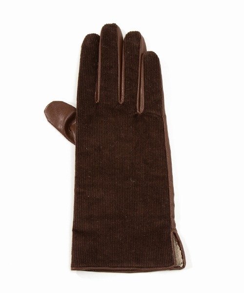 LE VERNIS（ル・ベルニ）の「LE VERNIS(ル・ベルニ)コーデュロイグローブ（手袋・レディース・ベージュ/グリーン系その他/ダークブラウン・FREE）」の22枚目の写真