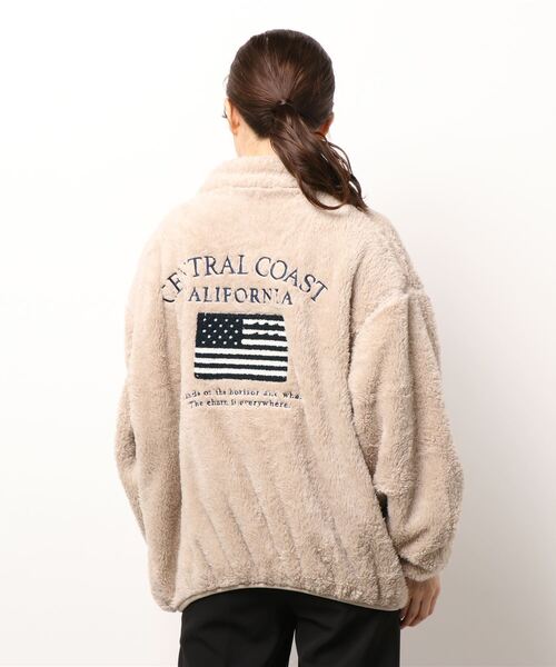 anap mimpi（アナップミンピ）の「国旗刺繍ボアジャケット（ブルゾン