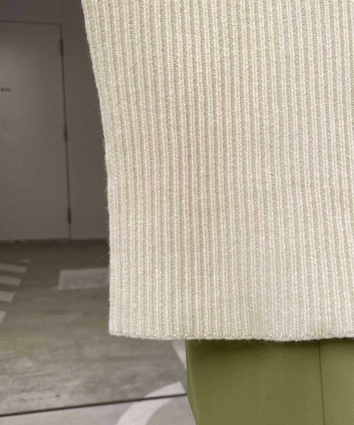 CAPRICIEUX LE'MAGE（カプリシューレマージュ）の「ハーフジッププルオーバー（ニット/セーター・レディース・ブラック/ベージュ/オフホワイト・FREE）」の19枚目の写真