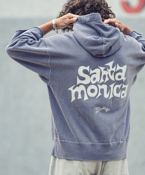 MARBLES(マーブルズ)の「MARBLES (マーブルズ)mpa2748-PIGMENT COLOR PARKA (SANTAMONICA) パーカー(パーカー・メンズ・チャコールグレー/トップグレー/ネイビー/サックスブルー/レッド・MEDIUM/X-LARGE/SMALL/LARGE)」の4枚目の写真