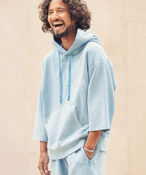 MARBLES(マーブルズ)の「MARBLES (マーブルズ)mpa2748-PIGMENT COLOR PARKA (SANTAMONICA) パーカー(パーカー・メンズ・チャコールグレー/トップグレー/ネイビー/サックスブルー/レッド・MEDIUM/X-LARGE/SMALL/LARGE)」の6枚目の写真