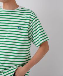 【SHIPS別注】LACOSTE: カノコ バスク ボーダー Tシャツ