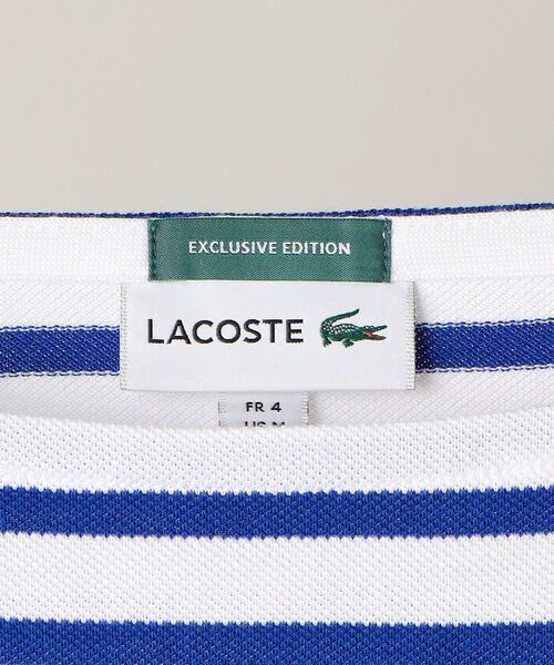 LACOSTE（ラコステ）の「【SHIPS別注】LACOSTE: カノコ バスク ボーダー Tシャツ（Tシャツ/カットソー・メンズ・ホワイト/ネイビー/グリーン・SMALL/MEDIUM/LARGE/X-LARGE）」の14枚目の写真
