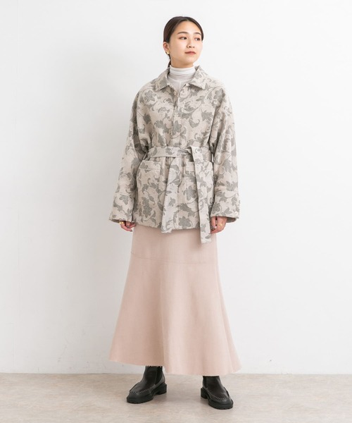 KBF（ケイビーエフ）の「カットオフ切替ロングスカート（スカート・レディース・ブラック/パープル系その他/ライトベージュ・ONE）」の18枚目の写真