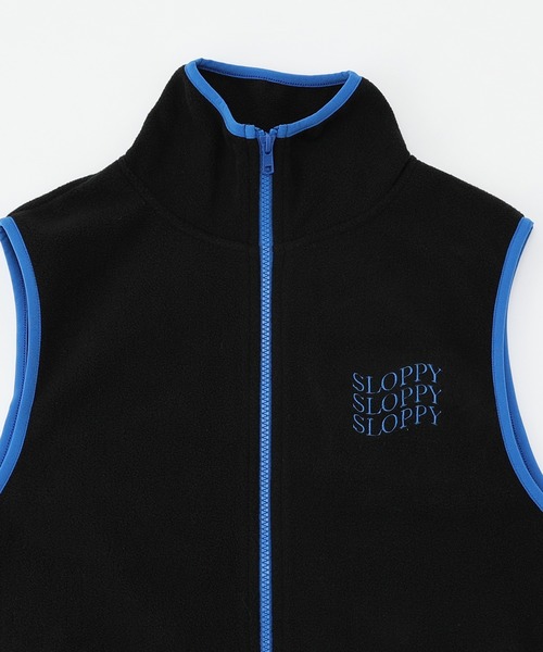 WHO'S WHO gallery（フーズフーギャラリー）の「【SLOPPY/スロッピー】フリースパイピングベスト（ベスト・レディース・アイボリー/ブルー/ネイビー/ブラック・FREE）」の18枚目の写真