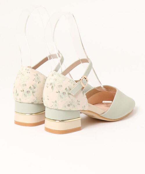 JELLY BEANS(ジェリービーンズ)の「コンビヒールセパレートパンプス<ふわさら>(204-52800)JELLY BEANS(ジェリービーンズ)(パンプス・レディース・ブラック/グリーン/グレイッシュベージュ/パープル・23/24/25/22/25.5/22.5/23.5/24.5/21.5)」の13枚目の写真