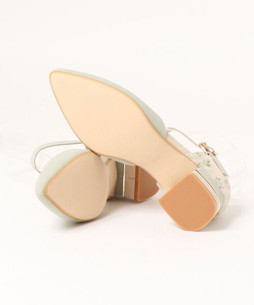 JELLY BEANS(ジェリービーンズ)の「コンビヒールセパレートパンプス<ふわさら>(204-52800)JELLY BEANS(ジェリービーンズ)(パンプス・レディース・ブラック/グリーン/グレイッシュベージュ/パープル・23/24/25/22/25.5/22.5/23.5/24.5/21.5)」の14枚目の写真