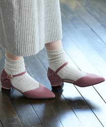 コンビヒールセパレートパンプス<ふわさら>(204-52800)JELLY BEANS(ジェリービーンズ)