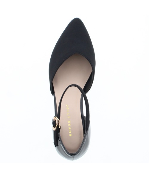 JELLY BEANS(ジェリービーンズ)の「コンビヒールセパレートパンプス<ふわさら>(204-52800)JELLY BEANS(ジェリービーンズ)(パンプス・レディース・ブラック/グリーン/グレイッシュベージュ/パープル・23/24/25/22/25.5/22.5/23.5/24.5/21.5)」の10枚目の写真