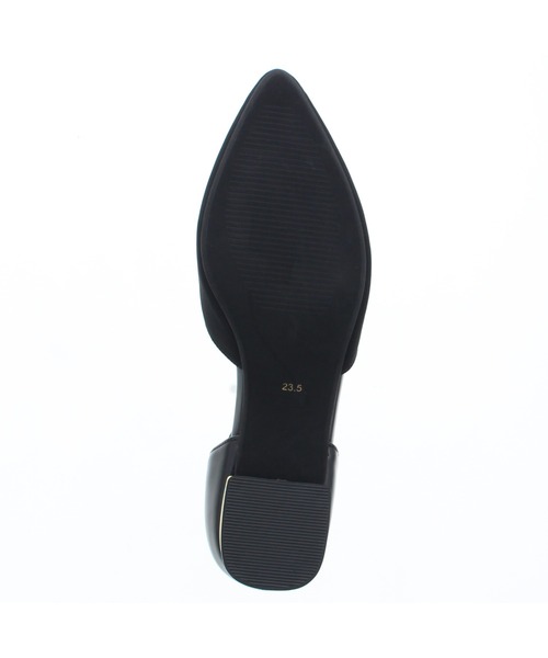 JELLY BEANS(ジェリービーンズ)の「コンビヒールセパレートパンプス<ふわさら>(204-52800)JELLY BEANS(ジェリービーンズ)(パンプス・レディース・ブラック/グリーン/グレイッシュベージュ/パープル・23/24/25/22/25.5/22.5/23.5/24.5/21.5)」の11枚目の写真