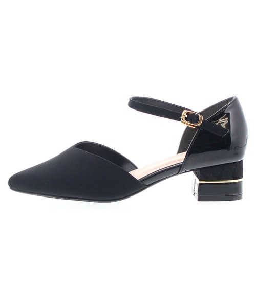 JELLY BEANS(ジェリービーンズ)の「コンビヒールセパレートパンプス<ふわさら>(204-52800)JELLY BEANS(ジェリービーンズ)(パンプス・レディース・ブラック/グリーン/グレイッシュベージュ/パープル・23/24/25/22/25.5/22.5/23.5/24.5/21.5)」の8枚目の写真