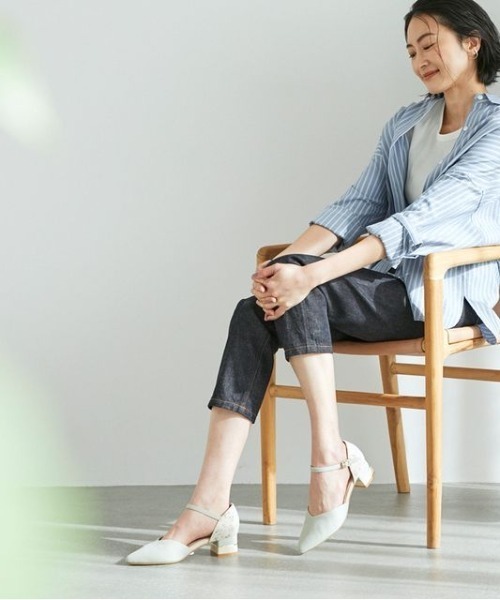 JELLY BEANS(ジェリービーンズ)の「コンビヒールセパレートパンプス<ふわさら>(204-52800)JELLY BEANS(ジェリービーンズ)(パンプス・レディース・ブラック/グリーン/グレイッシュベージュ/パープル・23/24/25/22/25.5/22.5/23.5/24.5/21.5)」の17枚目の写真