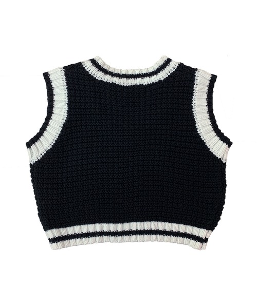 Avvenente(アベネンテ)の「【Avvenente】バイカラーミニニットベスト(ベスト・レディース・ブラック/オレンジ/ピンク・FREE)」の21枚目の写真