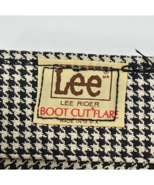 Lee（リー）の「【ヴィンテージ古着】70's Lee/リー 200 ブーツカットフレア チェックパンツ USA製 デッドストック！（その他パンツ・メンズ・ブラック・27inch）」の8枚目の写真