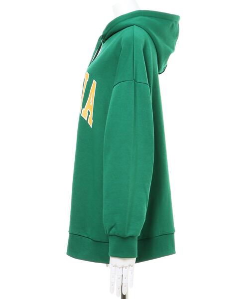 INGNI(イング)の「BIGカレッジロゴパーカーチュニック(Tシャツ/カットソー・レディース・ネイビー/オフホワイト/オレンジ/オートミール/グリーン・M)」の12枚目の写真