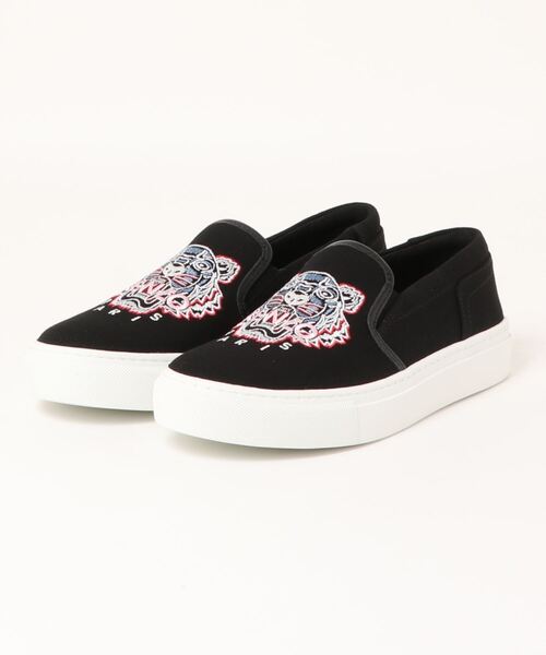 KENZO(ケンゾー)の「タイガースリッポンスニーカーK-Skate(スリッポン・レディース・ブラック系その他/ピンク系その他・37/36/38)」の2枚目の写真