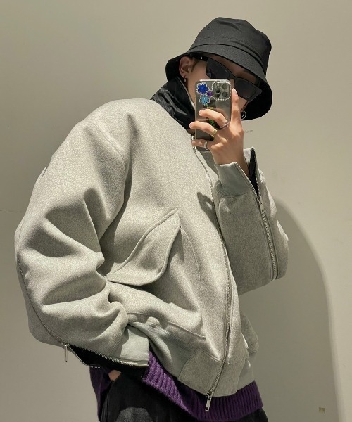 XU（エックスユー）の「【XU/エックスユー】square design sunglasses/スクエアフレーム サングラス スクエア眼鏡 メガネ クリアサングラス（サングラス・メンズ・ブラック/クリア・ONE SIZE）」の8枚目の写真