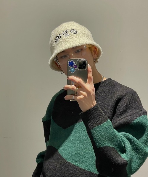 XU（エックスユー）の「【XU/エックスユー】square design sunglasses/スクエアフレーム サングラス スクエア眼鏡 メガネ クリアサングラス（サングラス・メンズ・ブラック/クリア・ONE SIZE）」の12枚目の写真