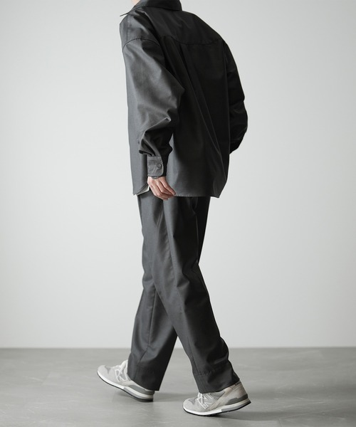 RUUBON（ルーボン）の「【RUUBON】relax center press pants / リラックス センタープレス パンツ (セットアップ対応)（その他パンツ・メンズ・ダークグレー/ブルーグレー/モカ・S/M/L）」の20枚目の写真