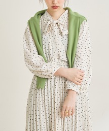 【WEB限定カラー有り】コレ1枚でコーデが決まるお上品ボータイプリーツワンピース