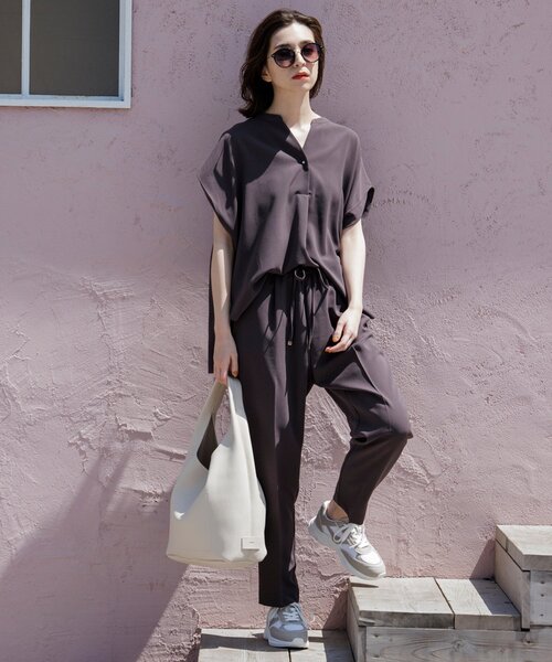 OPAQUE.CLIP（オペークドットクリップ）の「◆ボリュームソールスニーカー【軽量】（スニーカー・レディース・グレー/ブラック系/ホワイト・02/03）」の4枚目の写真