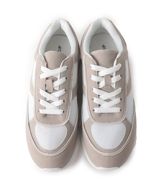 OPAQUE.CLIP（オペークドットクリップ）の「◆ボリュームソールスニーカー【軽量】（スニーカー・レディース・グレー/ブラック系/ホワイト・02/03）」の17枚目の写真