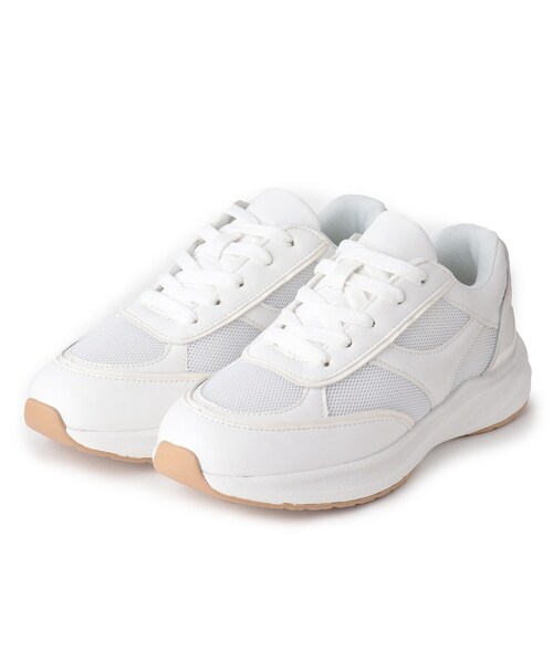 OPAQUE.CLIP（オペークドットクリップ）の「◆ボリュームソールスニーカー【軽量】（スニーカー・レディース・グレー/ブラック系/ホワイト・02/03）」の20枚目の写真