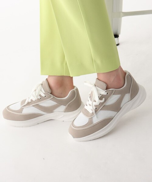 OPAQUE.CLIP（オペークドットクリップ）の「◆ボリュームソールスニーカー【軽量】（スニーカー・レディース・グレー/ブラック系/ホワイト・02/03）」の22枚目の写真