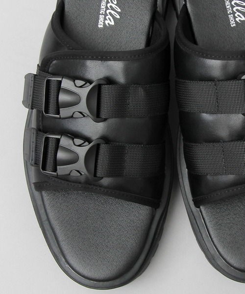 glabella(グラベラ)の「超厚底 タンクソール ダブルストラップ フェイクレザー スライドサンダル(サンダル・メンズ・ブラック・S/M/L)」の8枚目の写真