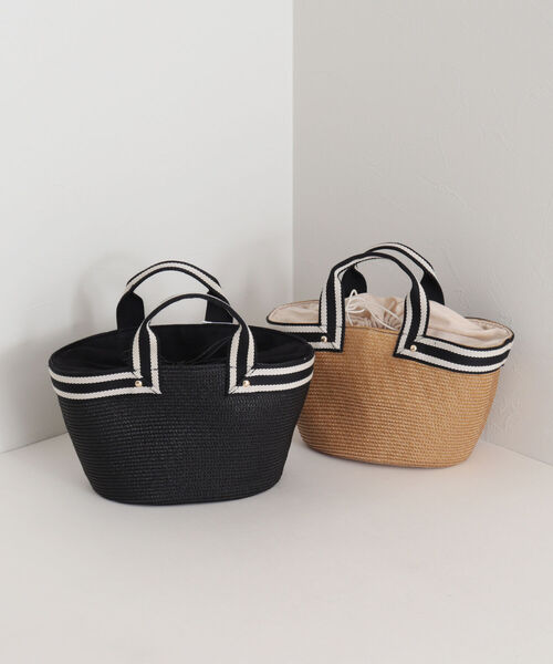 fredy emue（フレディエミュ）の「コンビハンドルブレードバッグ（トートバッグ・レディース・ベージュ/ブラック・FREE）」の2枚目の写真